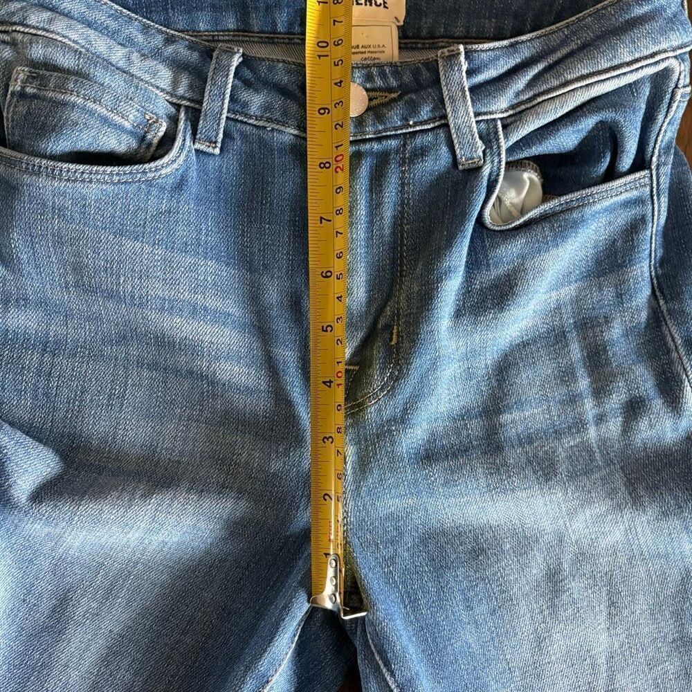 L’agence Kendra High-Rise Stretch Flare Crop Blue Jeans size 25 - Picture 7 of 8